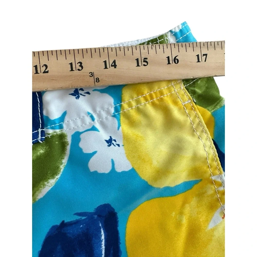 Abercrombie & Fitch Men Swim Board Shorts Medium Floral Surf Beach Y2K 90s FF2-3